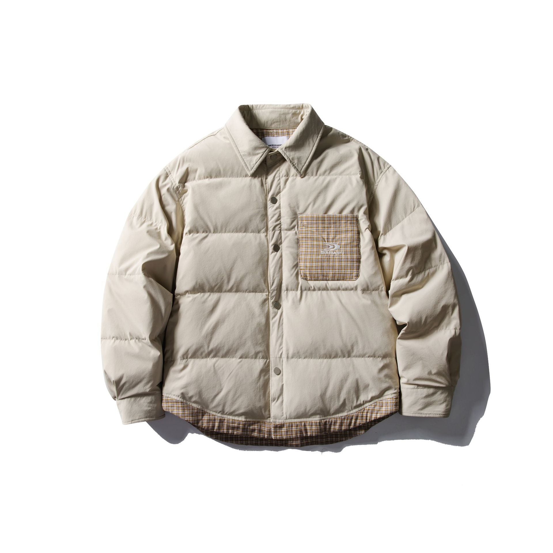 Color-blocked Down Jacket