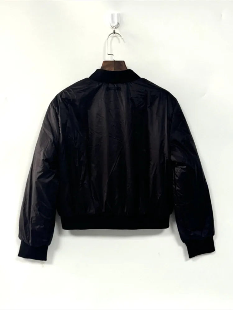 Stand Collar Short Parkas Coat