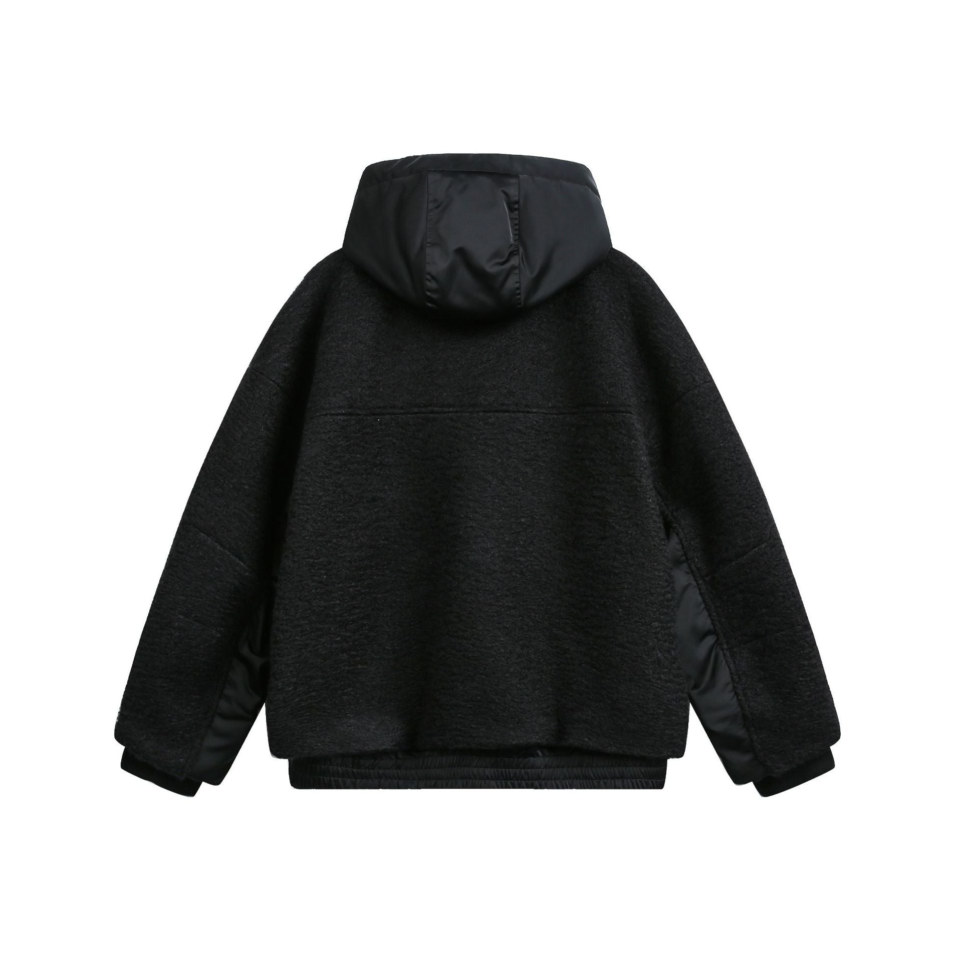Two-Piece Wool Blend Hooded Down Coat