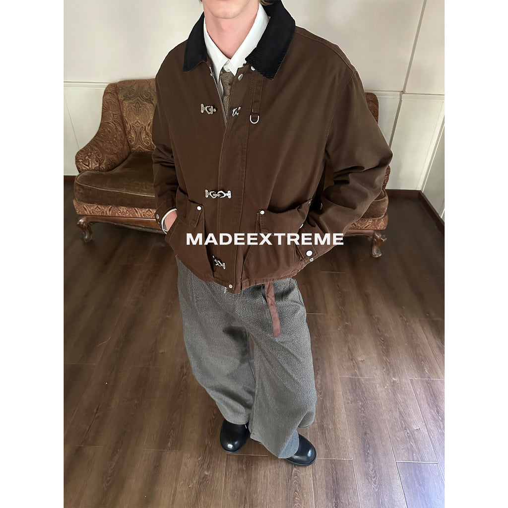 Classic Retro Deck Jacket  Wash Lobster