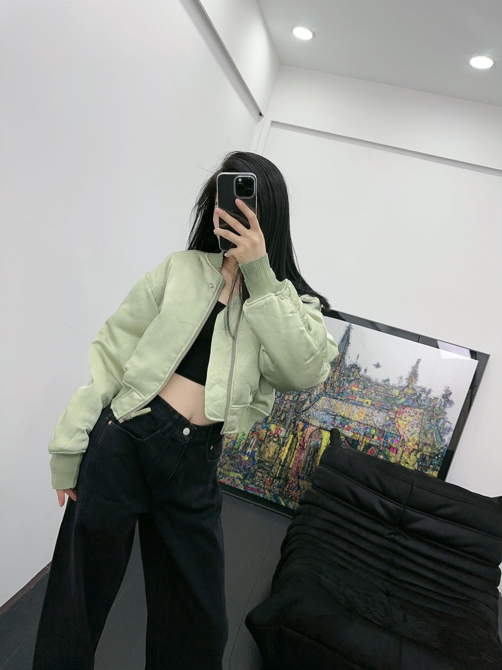 Back Letter Embroidery Jacket