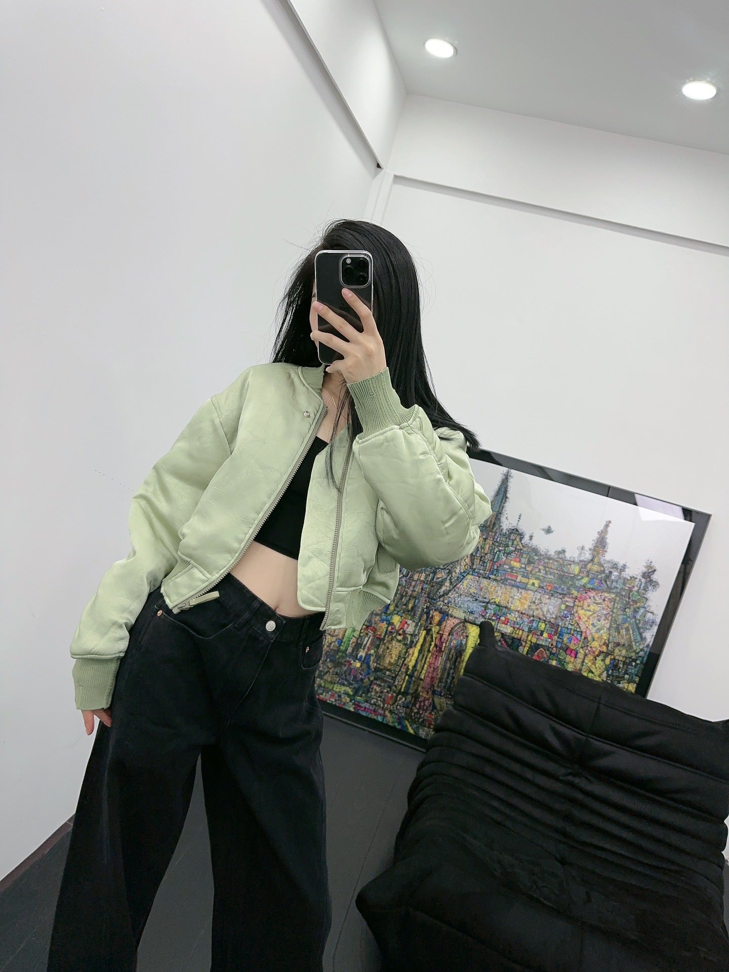 Back Letter Embroidery Jacket