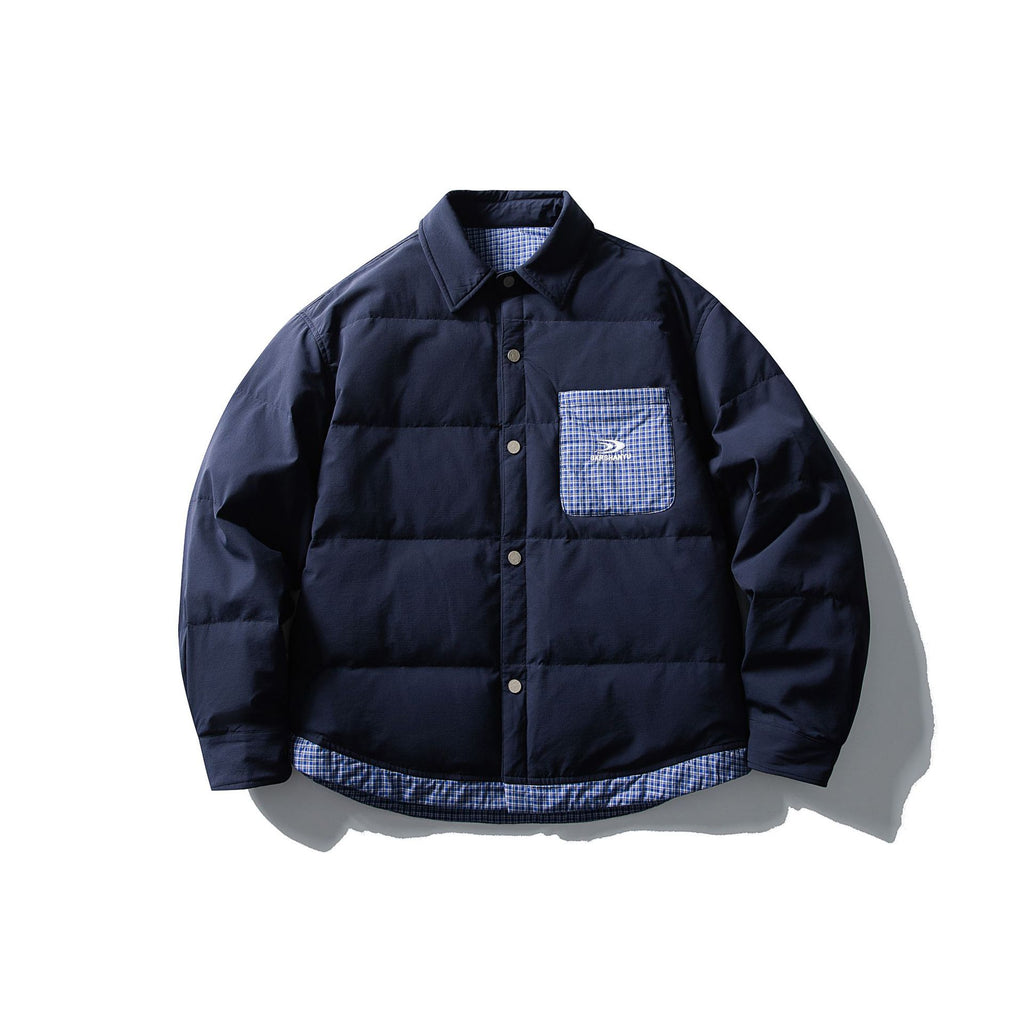 Color-blocked Down Jacket