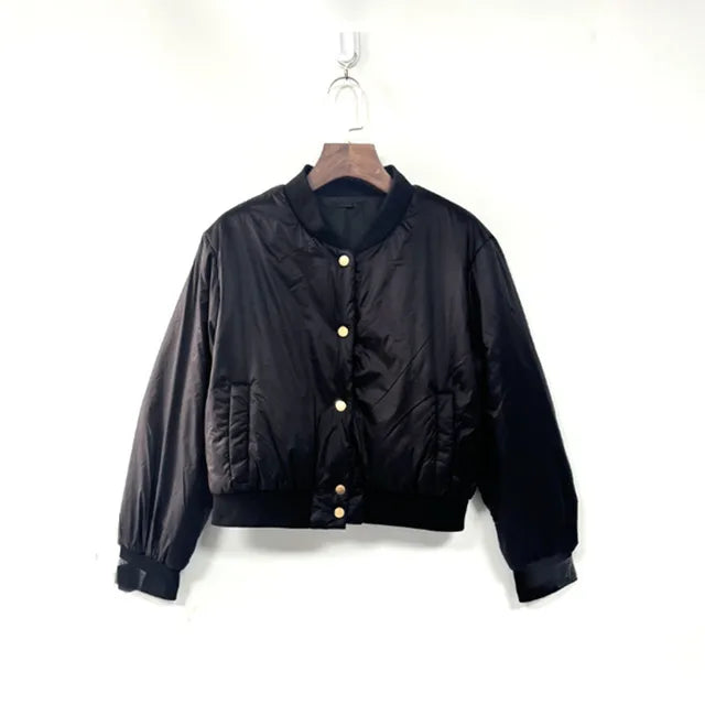 Stand Collar Short Parkas Coat