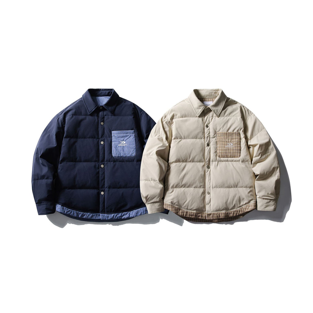 Color-blocked Down Jacket