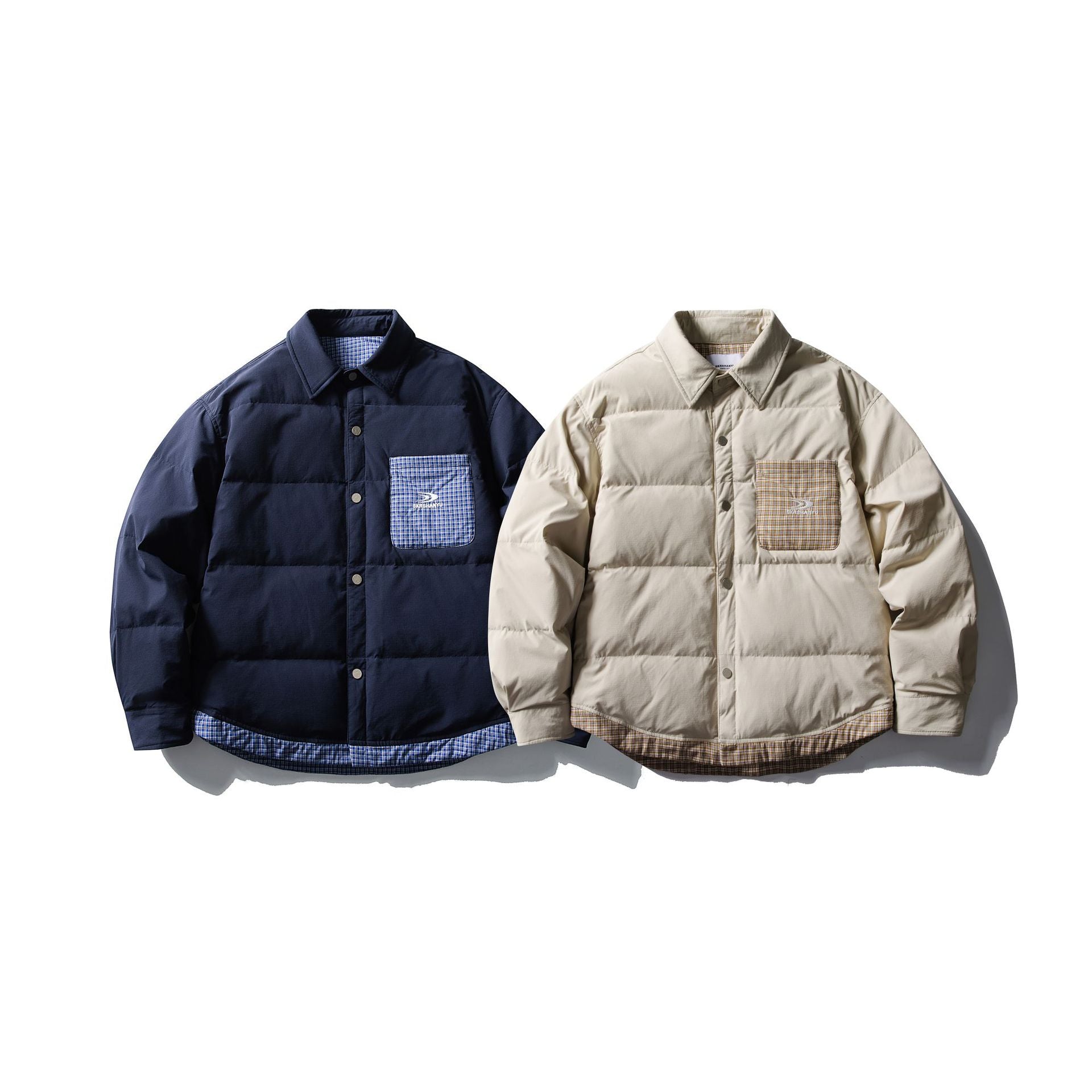 Color-blocked Down Jacket