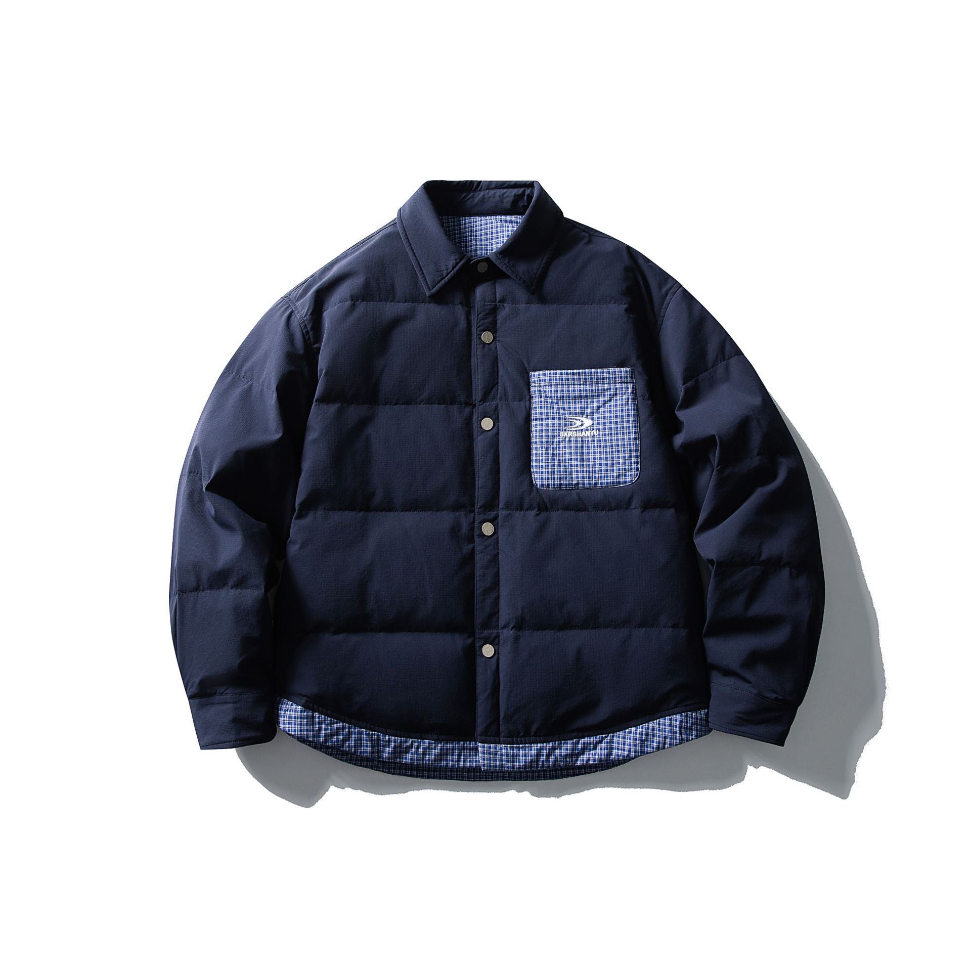 Color-blocked Down Jacket